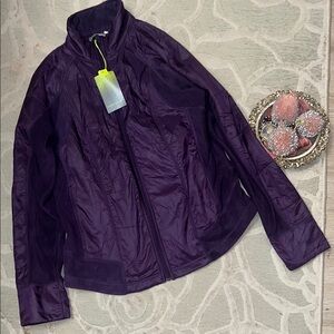 NWT🌷TEK GEAR🌷Purple fleece zip front jacket